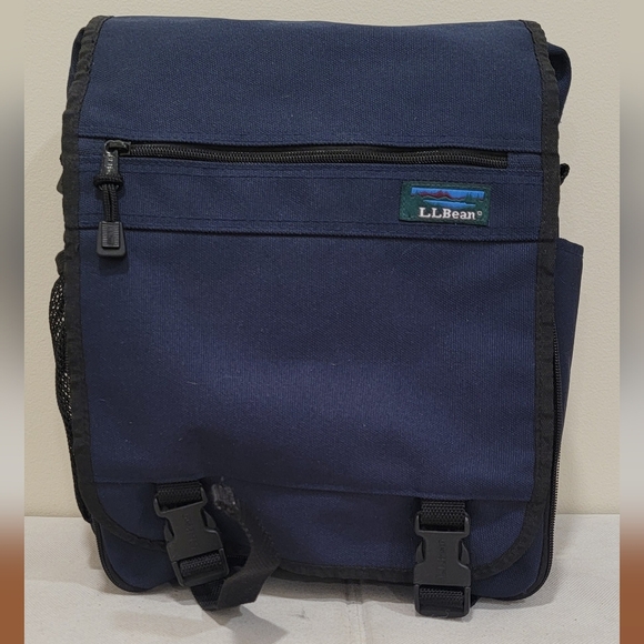 L.L. Bean Handbags - L.L. BEAN NAVY BOOKBAG CARRY-ON BAG